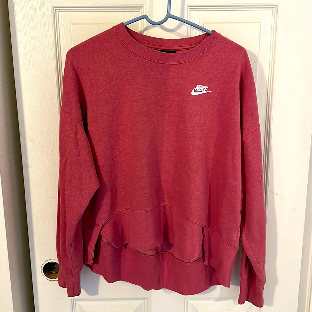 Nike crop pink sweater